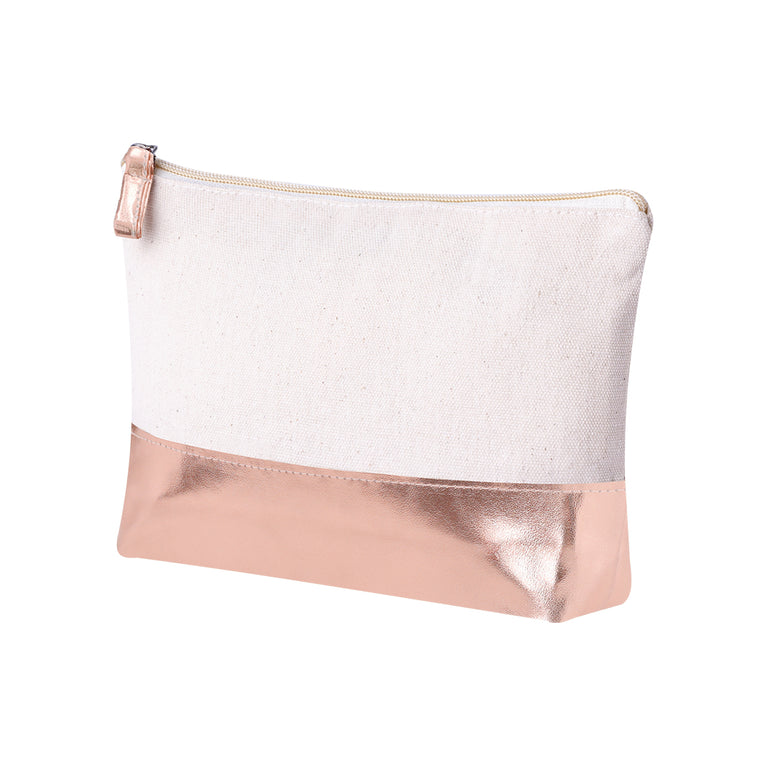 Pochette cotone / PU cromato