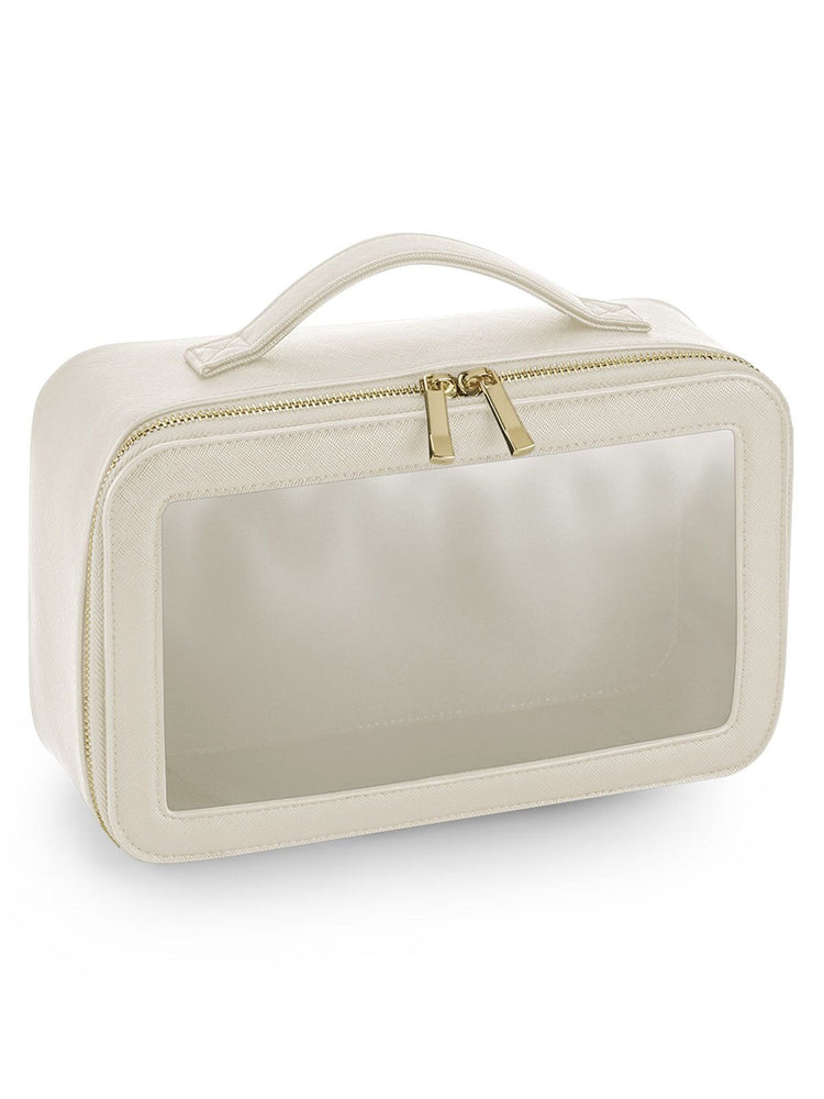 Beauty case window Saffiano