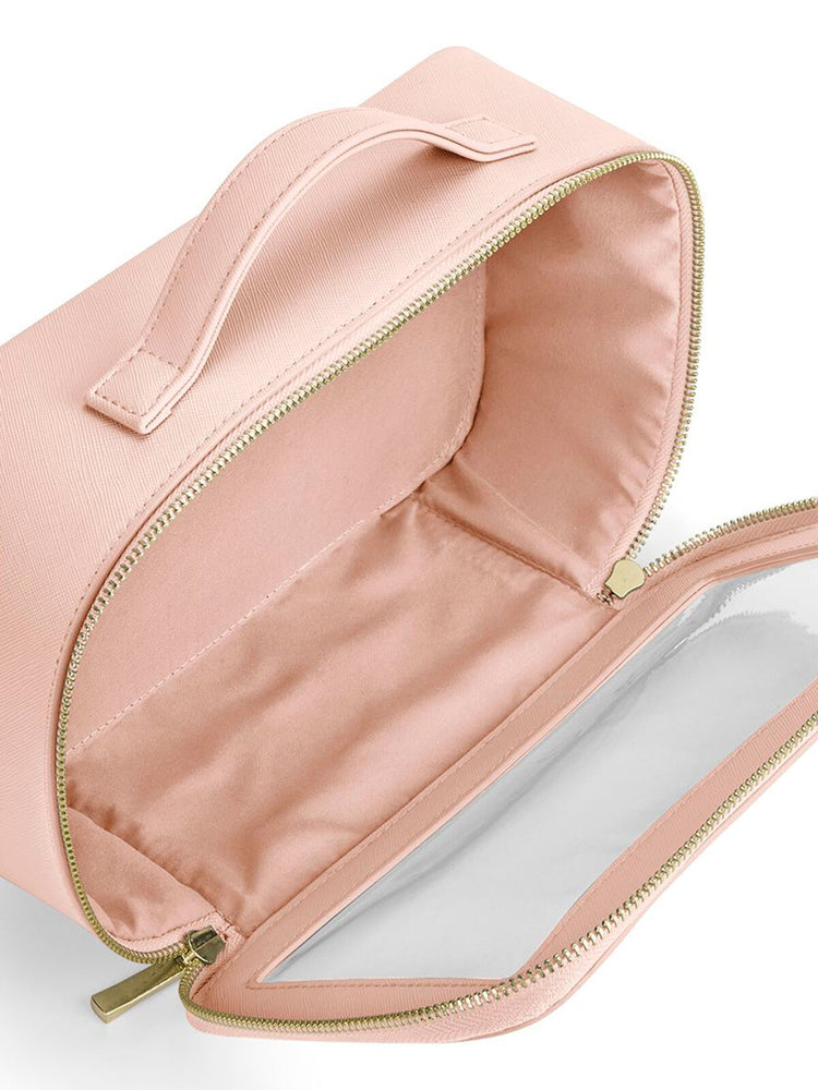Beauty case window Saffiano