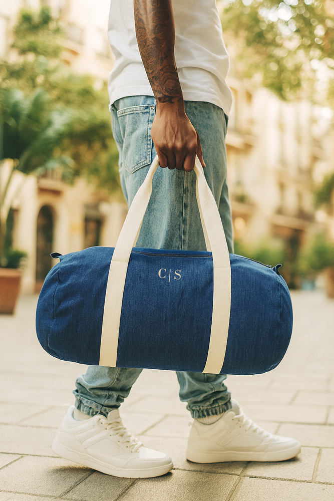 Borsa da viaggio personalizzata con iniziale o nome, regali per damigelle d'onore, borsa da viaggio, viaggio, borsa da palestra con iniziale