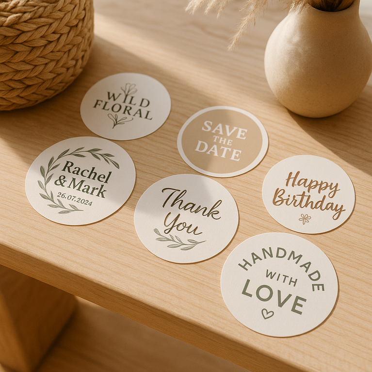 100 Adesivi personalizzati con il tuo logo