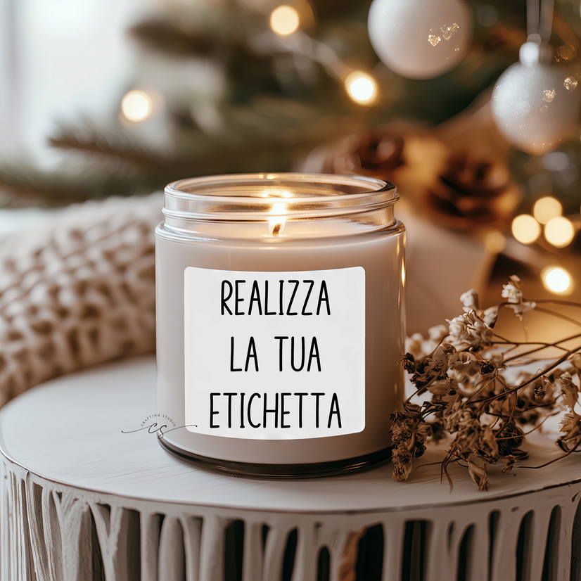 ✨ 100 Adesivi Personalizzati per Candele ✨