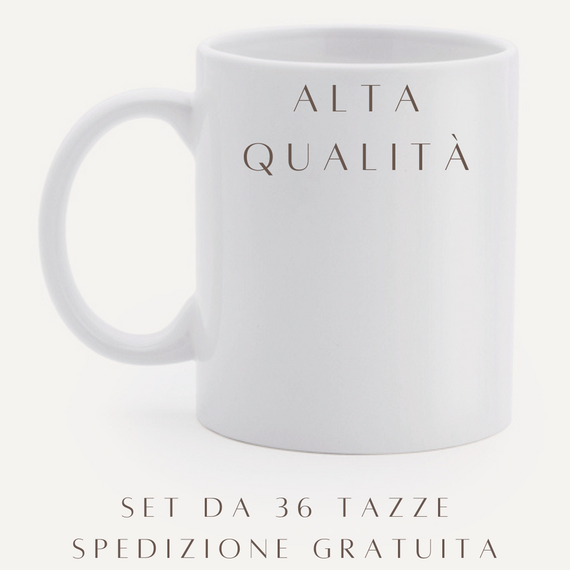 36 Tazze lucide SUBLIMAZIONE ALTA QUALITA'