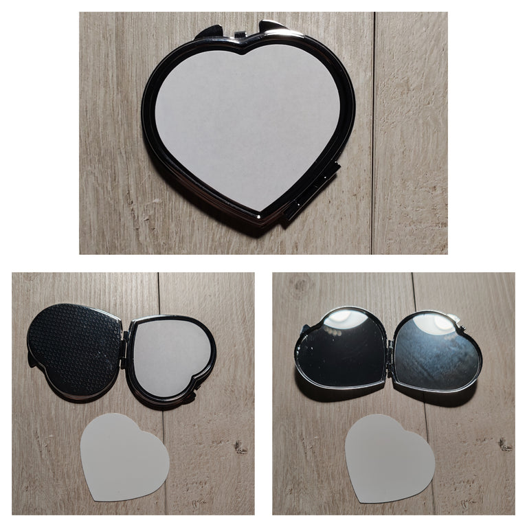 10 Specchietti cuore SUBLIMATICO