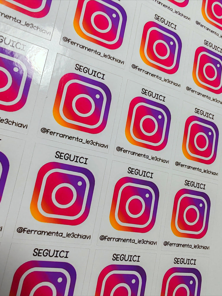 Adesivi pubblicitari INSTAGRAM