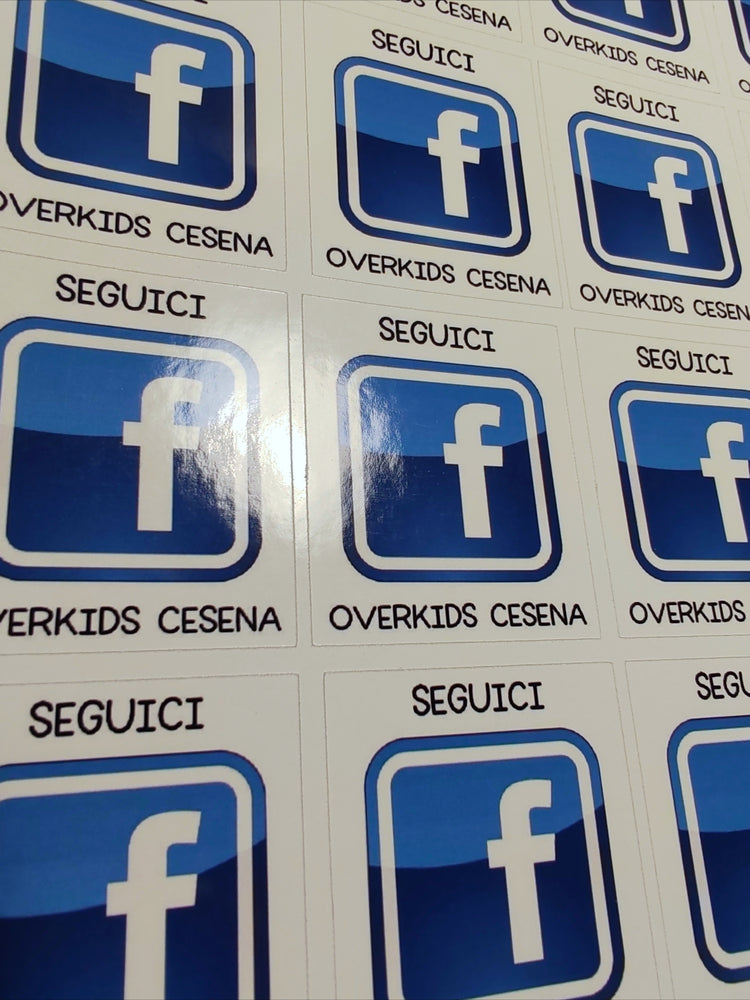 Adesivi pubblicitari FACEBOOK