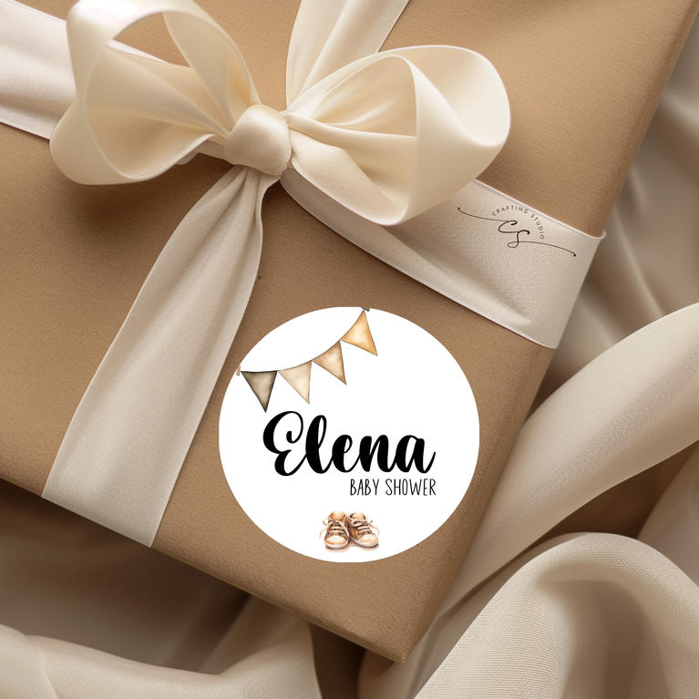 120 Adesivi BABY SHOWER neutro