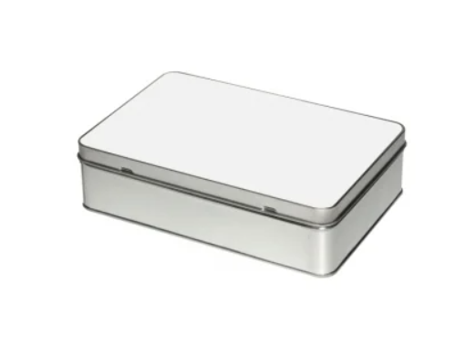 5 Scatole latta RETTANGOLARE SUBLIMATICA