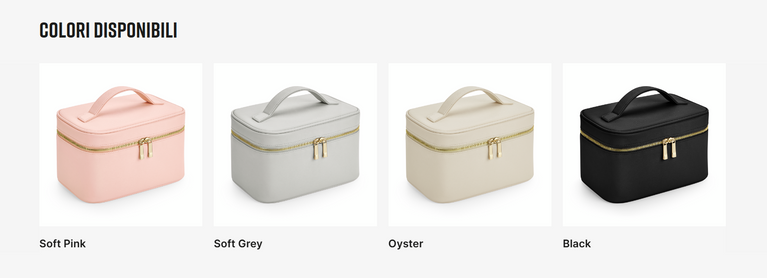 Beauty case personalizzato in pelle PU