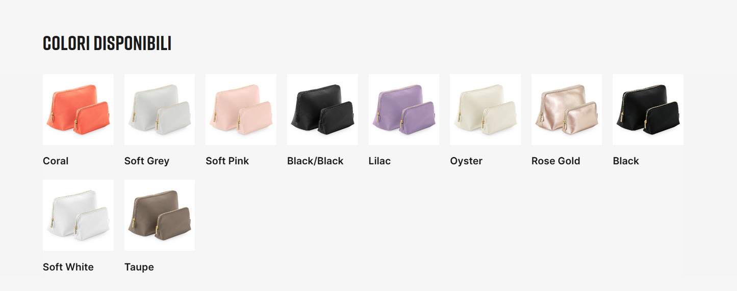 Pochette Personalizzata in Simil Pelle PU | Regalo Aziendale Elegante | Gadget Promozionale | Logo o Iniziali | Regali Dipendenti