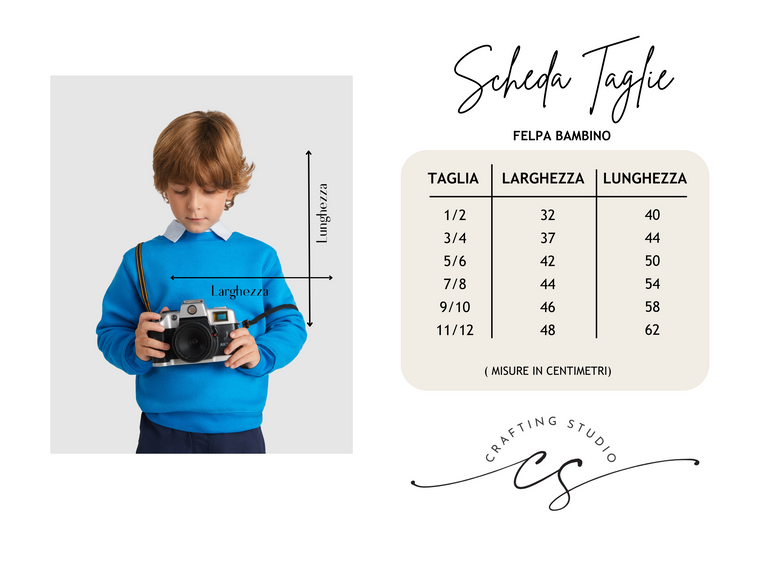 (3PZ) Felpa girocollo BAMBINI