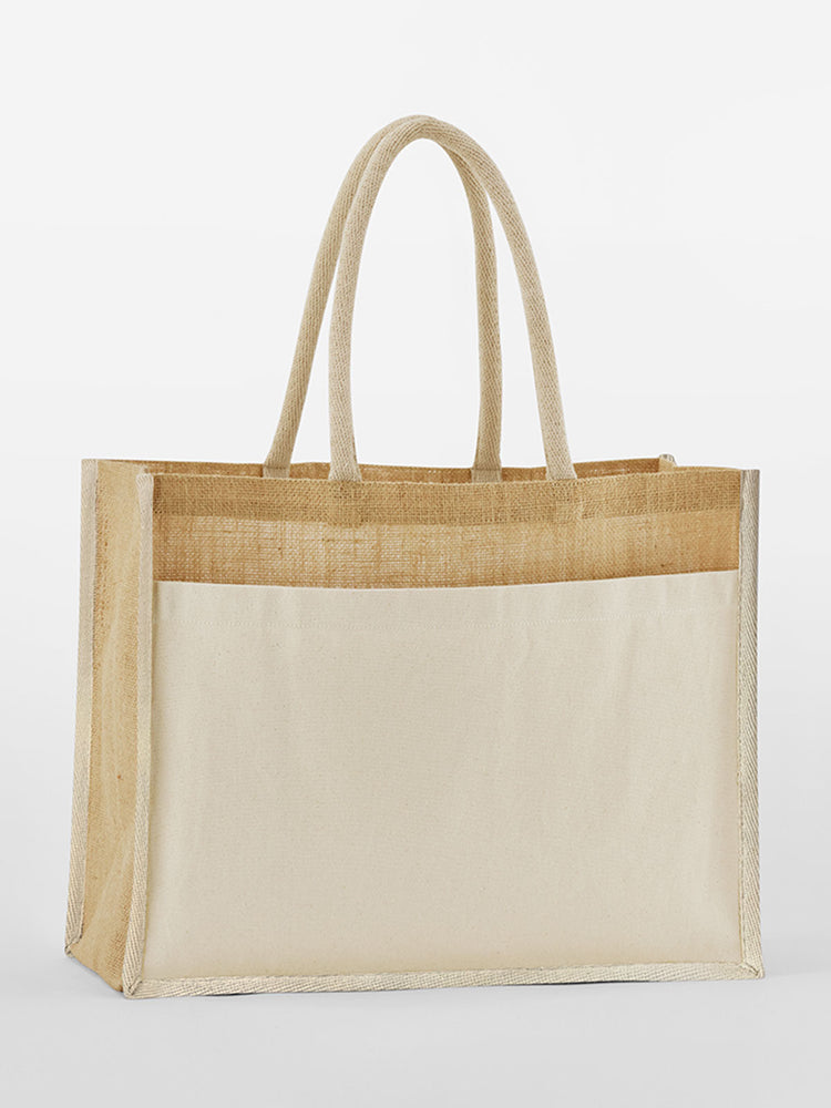Borsa shopper JUTA con tasca frontale