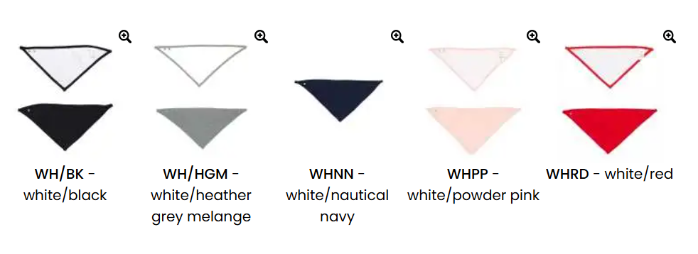 10 Bavaglino Texas ( 5 colorazioni )