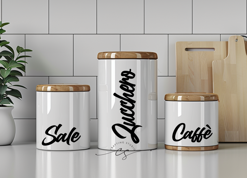 Set Adesivi Barattoli Cucina - Zucchero, Sale e Caffè (billion)