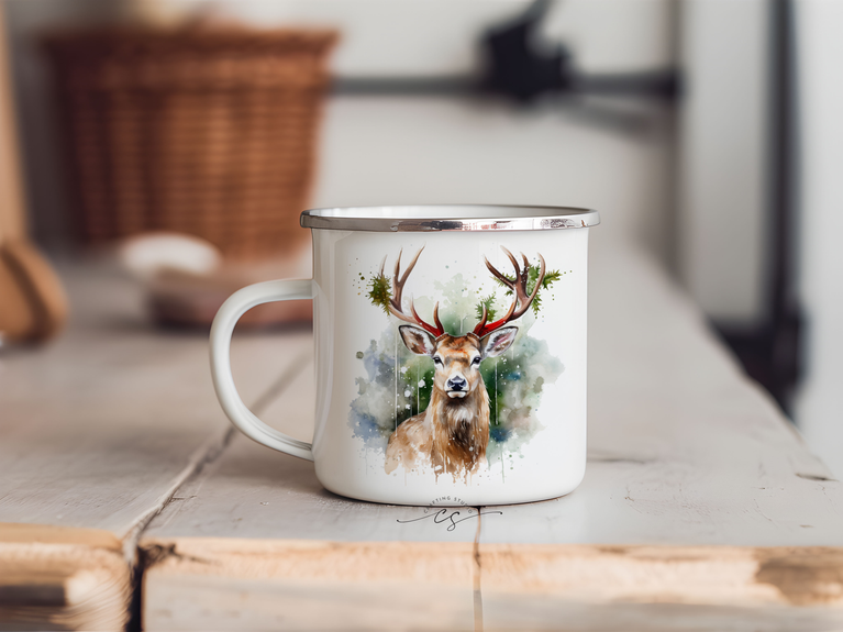 Tazza metallica MONTAGNA - varie grafiche