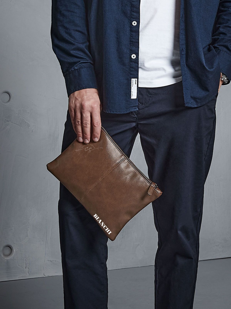 Astuccio uomo ecopelle personalizzato