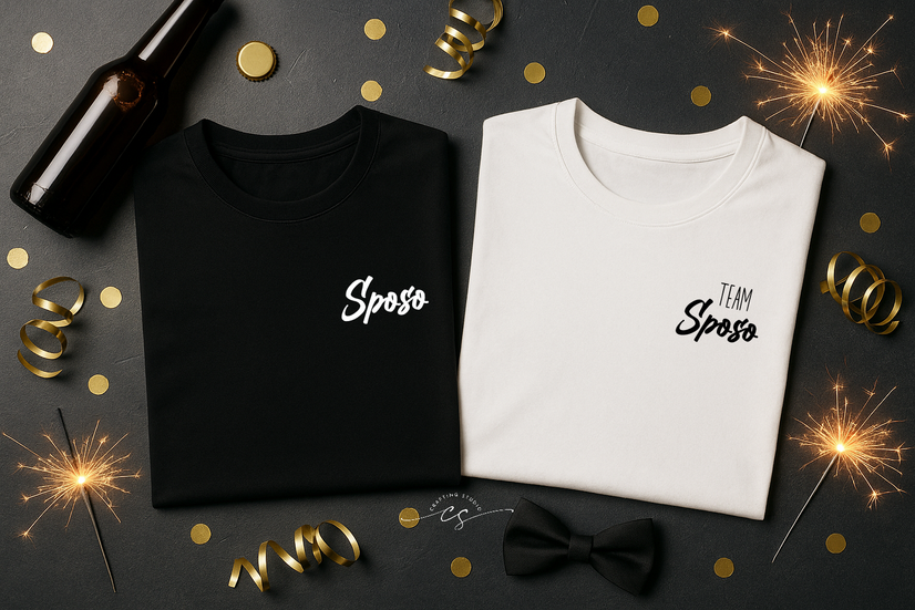 T-shirt Team Sposo e Sposo