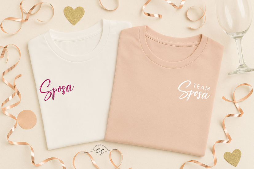 T-shirt Team Sposa e Sposa