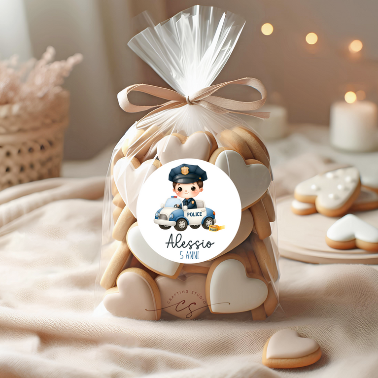 120 Adesivi POLIZIOTTO