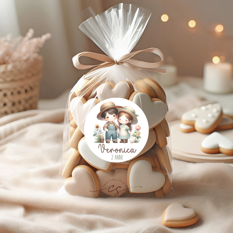 120 Adesivi CONTADINI