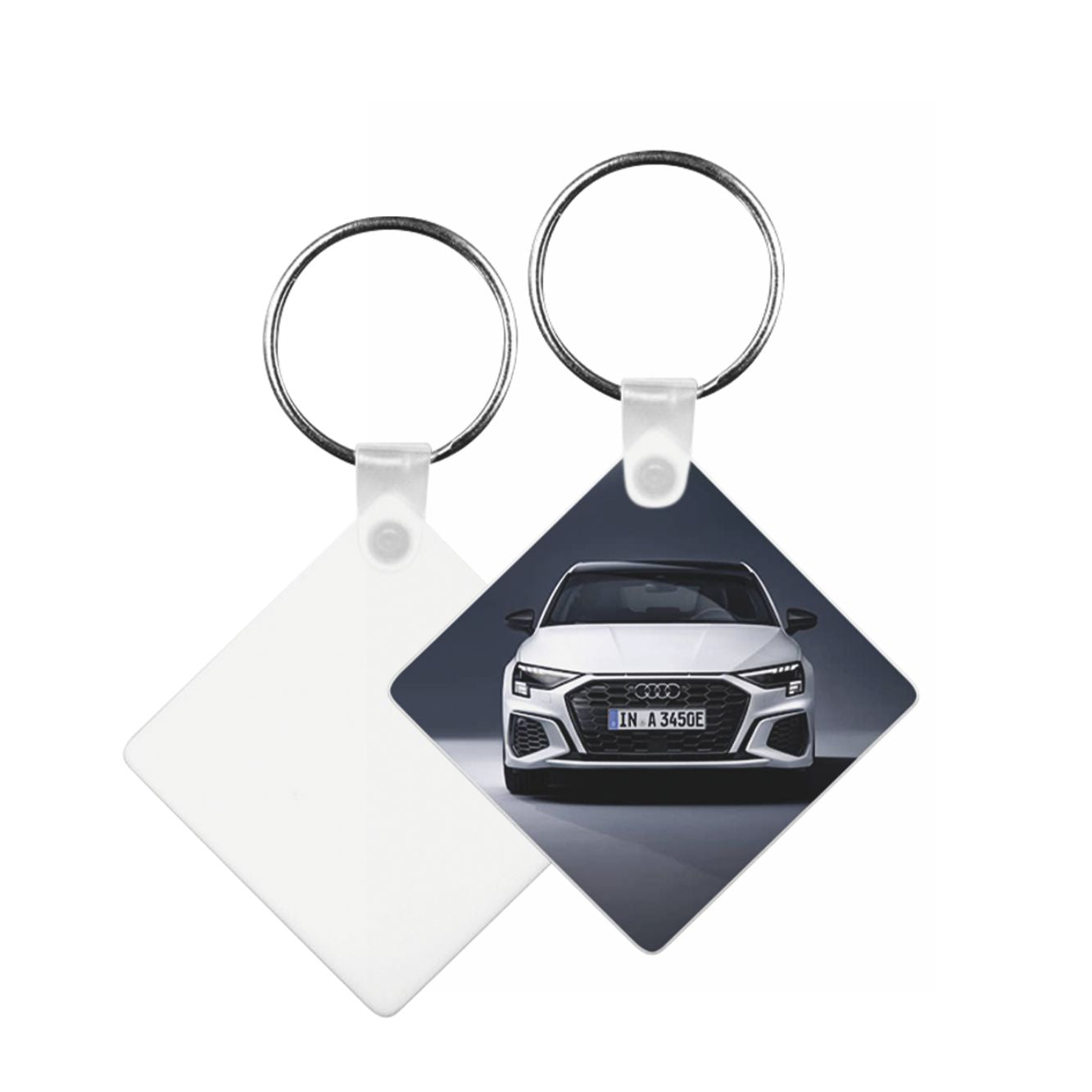 10 Portachiavi Quadrato In Pbt SUBLIMAZIONE