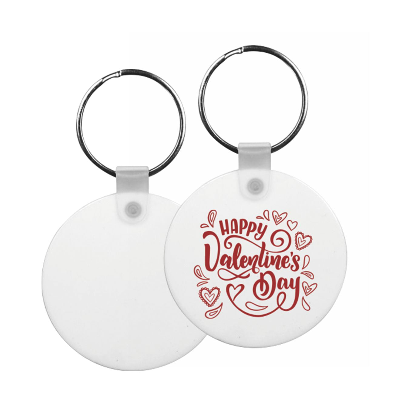 10 Portachiavi Cerchio In Pbt SUBLIMAZIONE