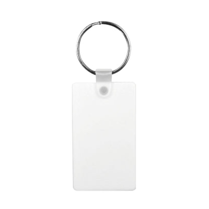 10 Portachiavi Rettangolo In Pbt SUBLIMAZIONE