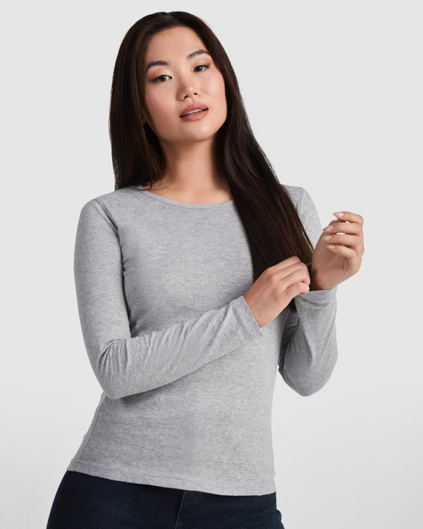 ( Set 3 pz) T shirt maniche lunghe DONNA 160 g/m²