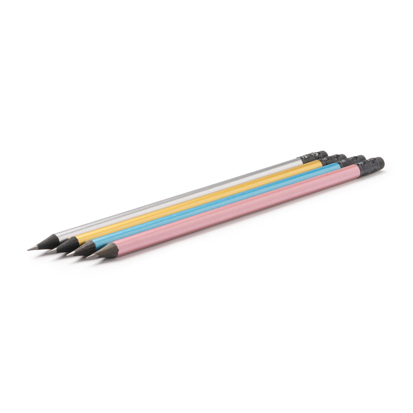 ( Set 10 pz ) Matita in legno nero satinata