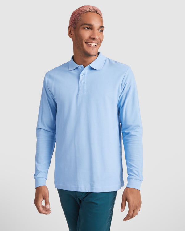 ( Set 5 pz) Polo maniche lunghe ADULTO 220 g/m²