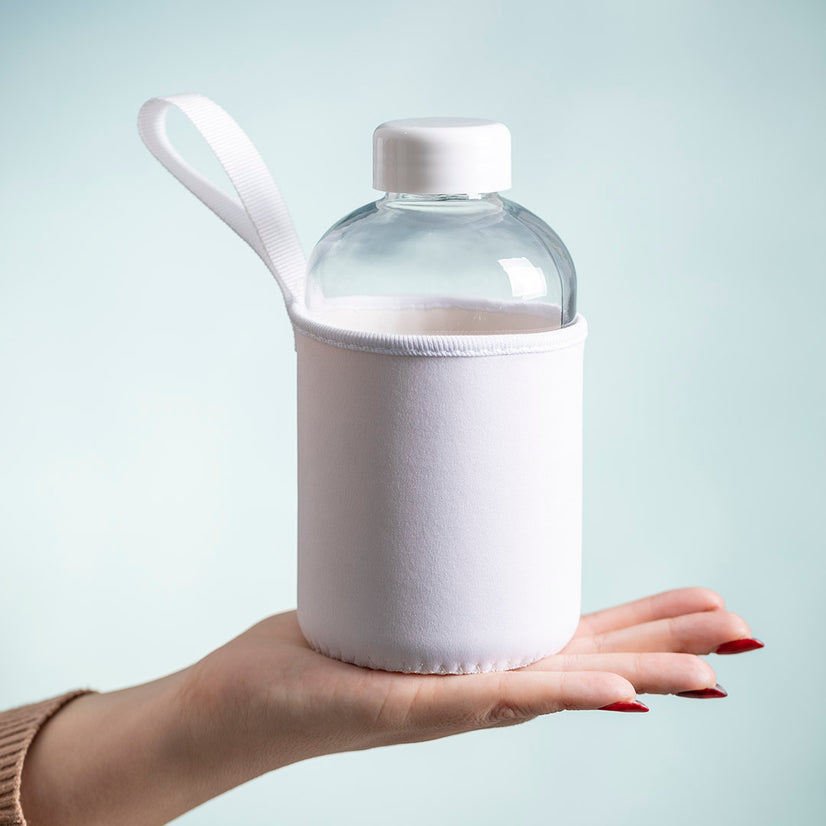 10 Bottiglie in vetro con copertura 600 ml SUBLIMAZIONE