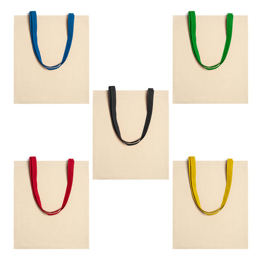 25 Shopper con manici colorati (5 colorazioni)