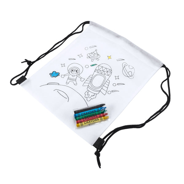 10 Sacche bambini TNT con colori - KIT PARTY