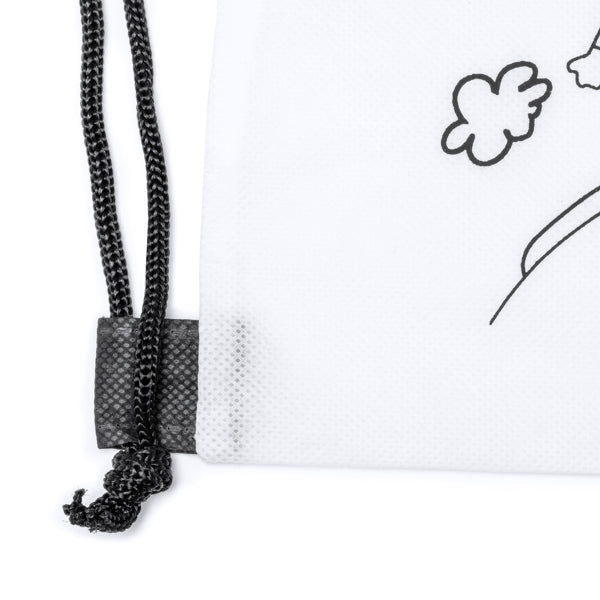 10 Sacche bambini TNT con colori - KIT PARTY