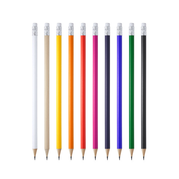 Matita in legno con gomma colorata