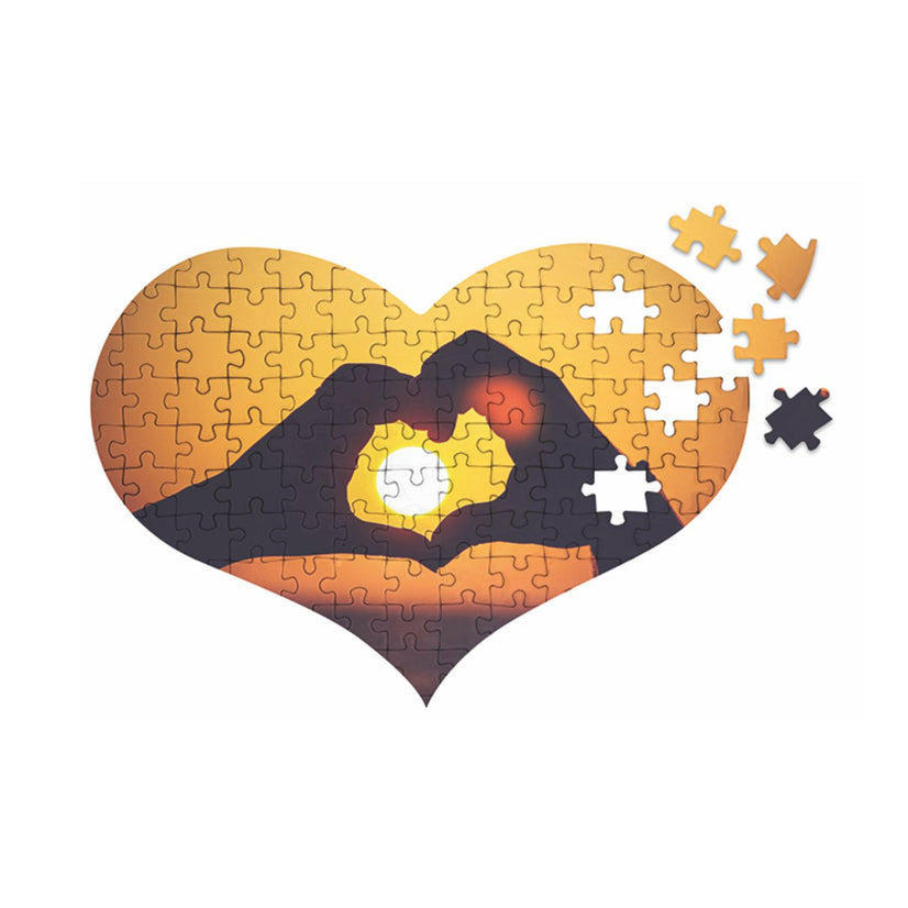 5 Puzzle CUORE formato A4 SUBLIMATICO