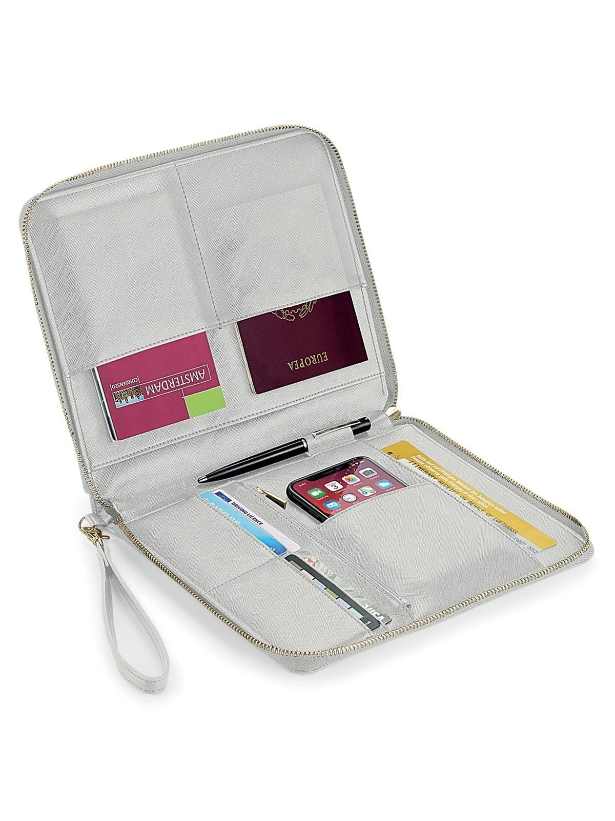 Organizer Porta documenti da viaggio 100% saffiano