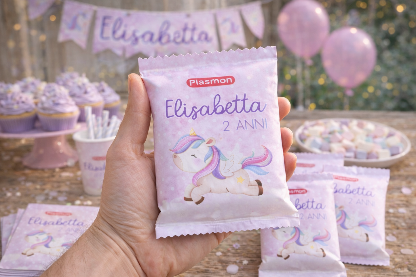 Plasmon tema Unicorno – Party Kit Compleanno Bambina