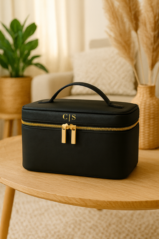 Beauty case personalizzato in pelle PU