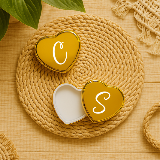 Balsamo Labbra Cuore Personalizzato Iniziali | Regalo Damigelle d’Onore Matrimonio | Gadget Addio al Nubilato | Bomboniere Eleganti