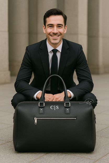 Borsone Uomo Personalizzato Elegante in Similpelle – Idea Regalo Laurea, Nuovo Lavoro, Avvocati e Professionisti