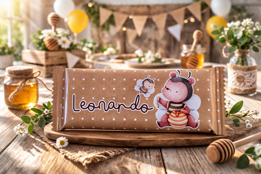 Barretta cioccolato Orso vasetto di miele – Party Kit Compleanno