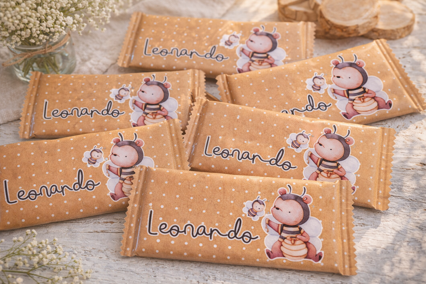 Barretta cioccolato Orso vasetto di miele – Party Kit Compleanno