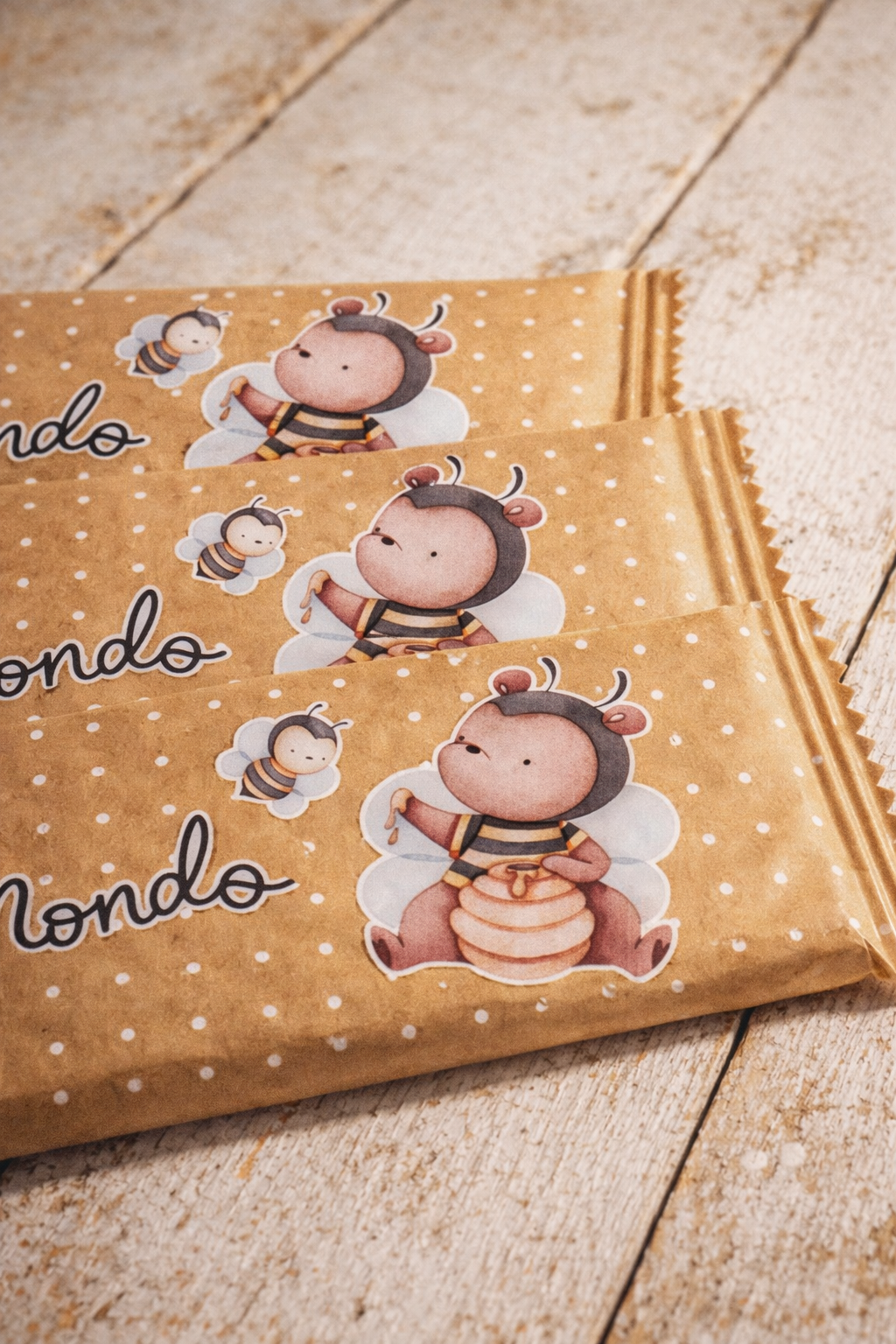 Barretta cioccolato Orso vasetto di miele – Party Kit Compleanno