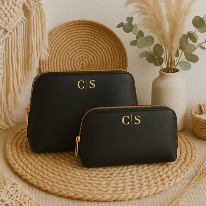 Pochette Personalizzata in Simil Pelle PU | Regalo Aziendale Elegante | Gadget Promozionale | Logo o Iniziali | Regali Dipendenti