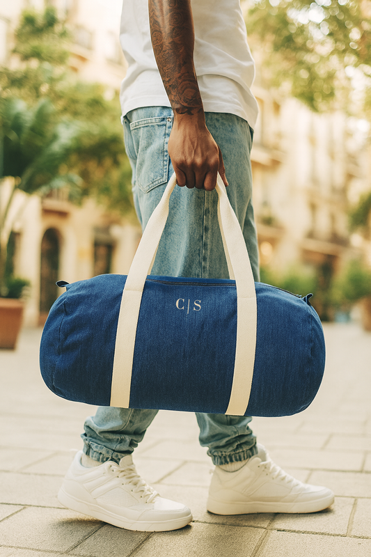 Borsa da viaggio personalizzata con iniziale o nome, regali per damigelle d'onore, borsa da viaggio, viaggio, borsa da palestra con iniziale