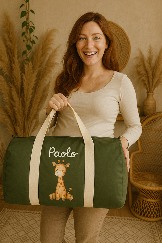 Borsone nascita | Borsa parto mamma ospedale| animali peluche