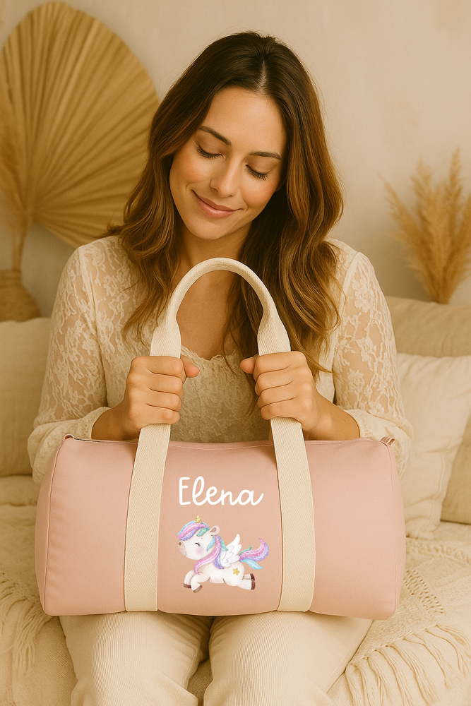 Borsa borsone nascita personalizzata in cotone biologico | Borsa parto mamma ospedale | Borsone neonato | Regalo baby shower (Copia) (Copia) (Copia)