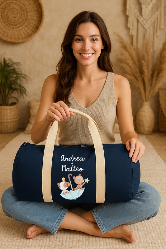 Borsa borsone nascita Gemelli