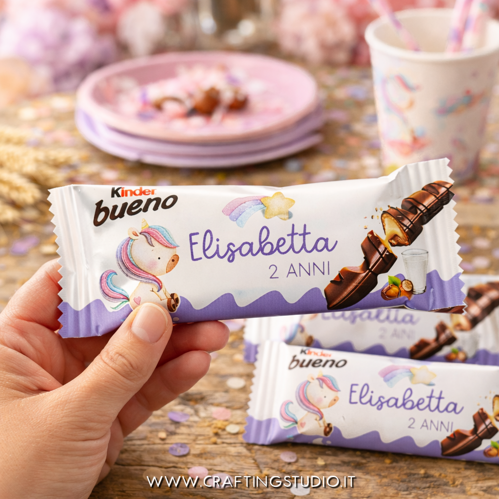 Kinder BUENO Unicorno – Party Kit Compleanno Bambina
